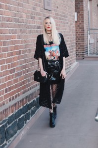 Schwarzer Rock kombinieren: 'schwarzer Lack Rock ' (Damen, Rock, schwarz, Bilder) | Style my Fashion