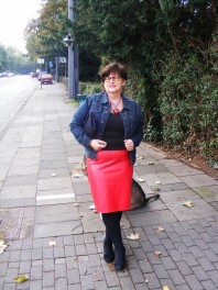 Lederrock | Autumn walk thr... | Style my Fashion