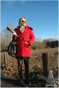 roter Parka mit Burberry-ähnlichem Innenfutter | Pimp my Grunge... | Style my Fashion