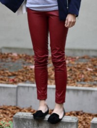 rostfarbene Leder-Legging | Puppy Dog | Style my Fashion