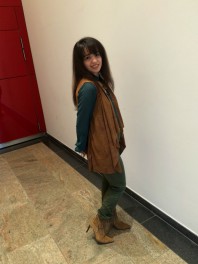 Braune Wildleder-Weste Braune Wildleder-Weste