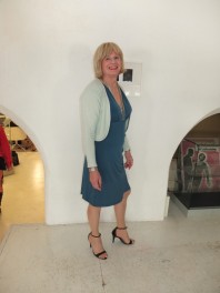Blaues Kleid