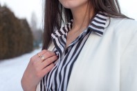 striped blouse | simply black an... | Style my Fashion