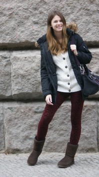 Leo Leggings | burgundy leo | Style my Fashion