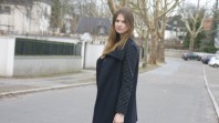 Blauer Mantel mit kleinen Rundnieten | ready to go | Style my Fashion