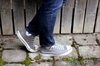 graue Chucks | Striped Blazer | Style my Fashion