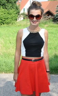 roter Rock | Bauchfrei | Style my Fashion