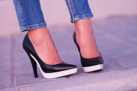 Rubber Platform Pumps: Daphne