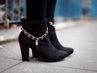 Stiefeletten mit goldener Kette | make a wish | Style my Fashion