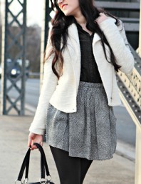 Foto: stefan J. Römer zweifarbig bedruckter Rock | Die Overknees,... | Style my Fashion