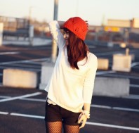 orangefarbene häkelmütze | sorgenfrei. | Style my Fashion