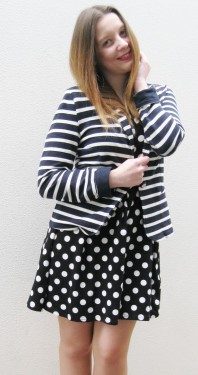 Blau/weißer Blazer kombinieren: 'Maritimer Blazer' (Damen, Jacke, blau, weiß, Bilder) | Style my Fashion