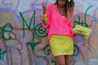 Handtasche mit gelbem Spitzen-Muster | Gelbe Spitze | Style my Fashion