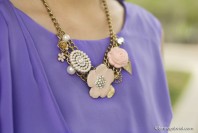 goldene Kette mit Blütenornamenten | Lavender Rain | Style my Fashion