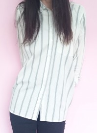 Oversized Boyfriend Striped Shirt