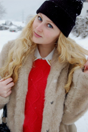 red pullover
