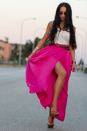 PINK MAXI SKIRT | Style my Fashion