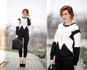 Black & white with Colorovo bag