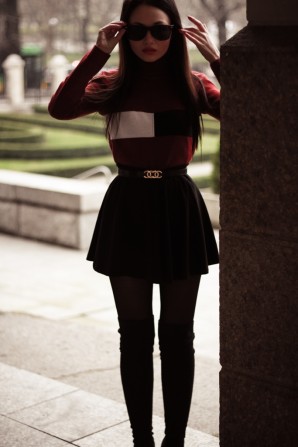 Foto: Peter Seyna Fur & Burgundy - Porcelanna (Date Outfit, Bilder) | Style my Fashion