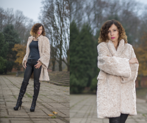 creamy fur coat (Foto: http://mon-cherries.blogspot.com) creamy fur coat
