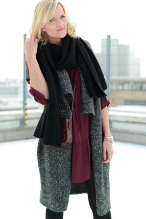 Bordeaux and Grey Layering Look | Style my Fashion
