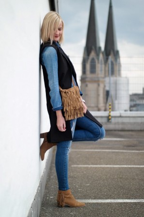 Fringes and Denim on Denim | Style my Fashion