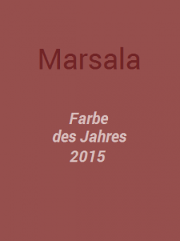 Marsala - Farbe des Jahres 2015 | Style my Fashion