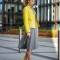 office look: yellow and gray | Style my Fashion