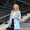 Baby blue coat | Style my Fashion