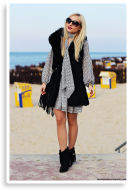 boho dress & fur vest | Style my Fashion